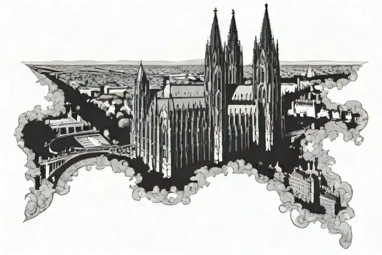 cologne cathedral tattoo design idea
