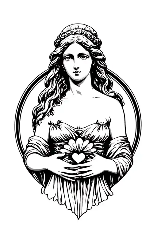 Aphrodite the goddess of love tattoo tattoo design idea