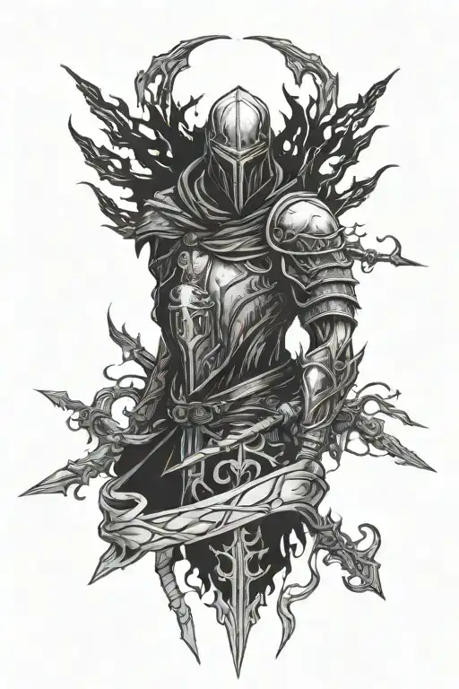 brothers keeper dark souls 3 tattoo design idea