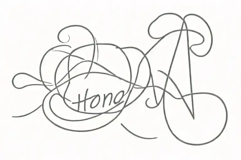 Strength and Honor tattoo design idea