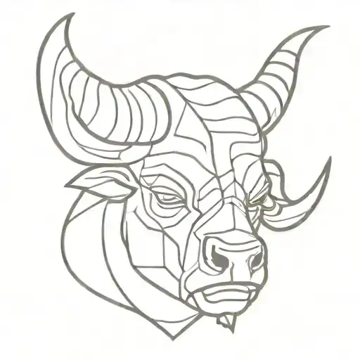 minotaur head tattoo design idea