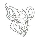 minotaur head tattoo design idea