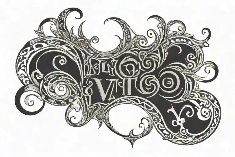 LOUIS VUITTON TRIBAL ART AROUND tattoo design idea