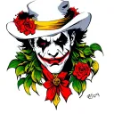 devil cholo joker tattoo design idea