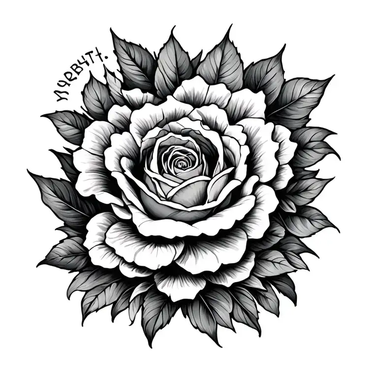 Date of birth date tattoo design idea