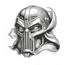 Dr doom mask tattoo design idea
