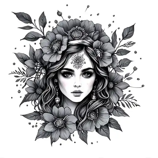 gypsy soul tattoo design idea