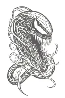 Venom tattoo design idea