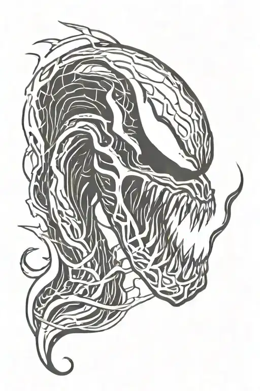 Venom tattoo design idea