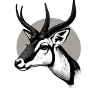 springbok tattoo design idea