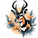 springbok tattoo design idea