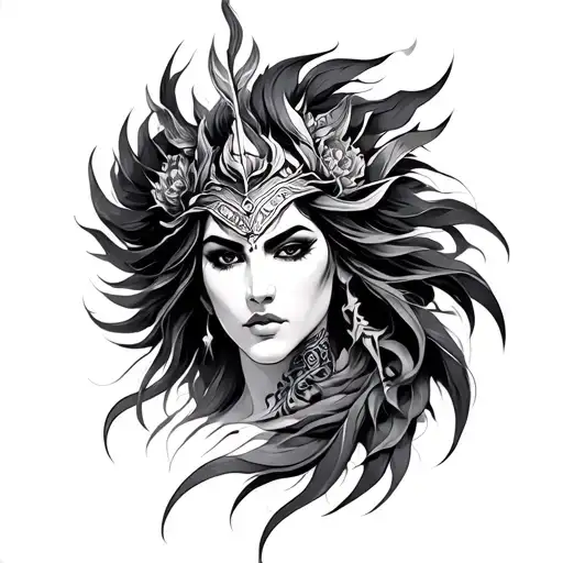 Karna tattoo design idea
