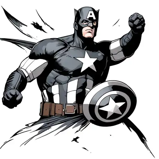 Captain America tattoo design idea