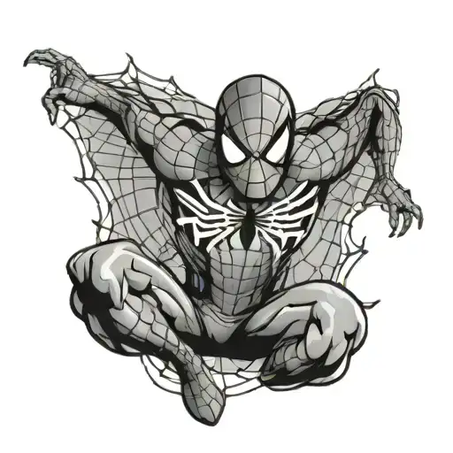 Spiderman tattoo design idea