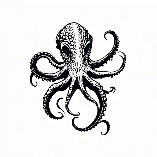 detailed kraken hand tattoo tattoo design idea