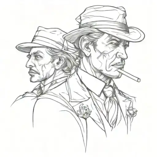 mafia tattoo design idea