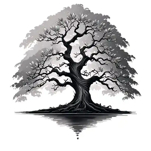 mother willow tree tattoo design idea