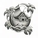 Noah's Ark tattoo design idea