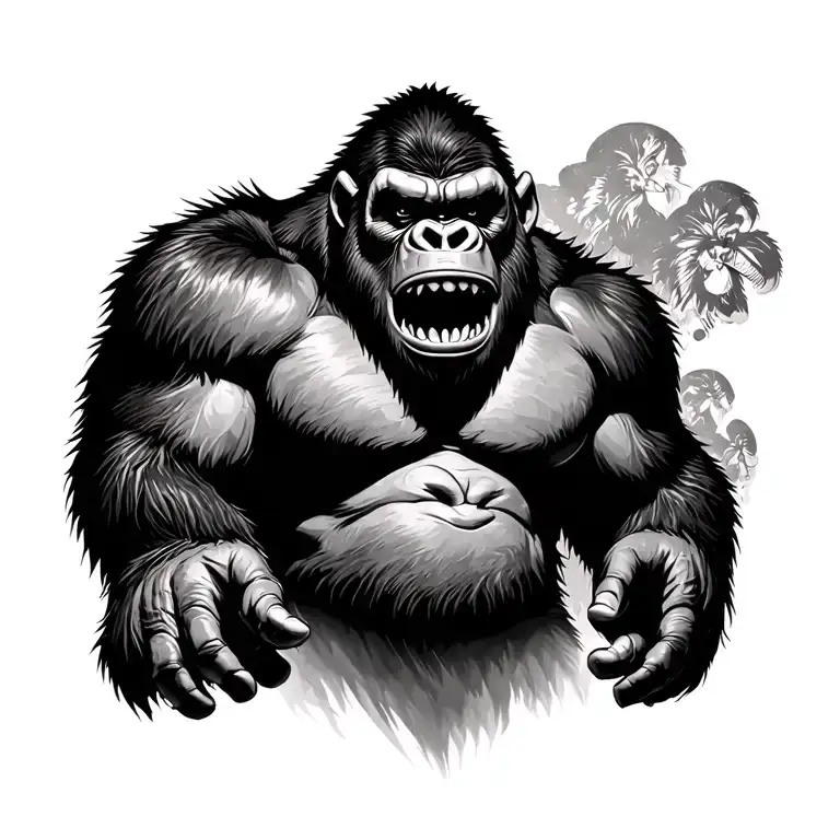 King Kong tattoo design idea