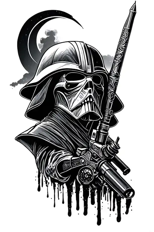 lord of the rings, star wars and fallout new vegas tattoo design idea