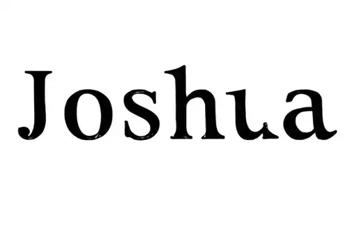 "Joshua" tattoo design idea