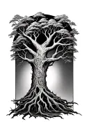 Yggdrasil tree tattoo design idea