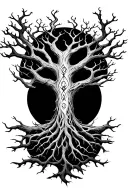 Yggdrasil tree tattoo design idea