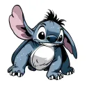 stitch, eeyore tattoo design idea