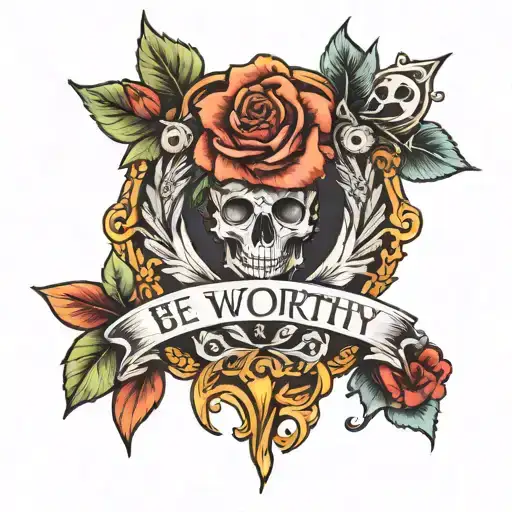 Be worthy tattoo design idea