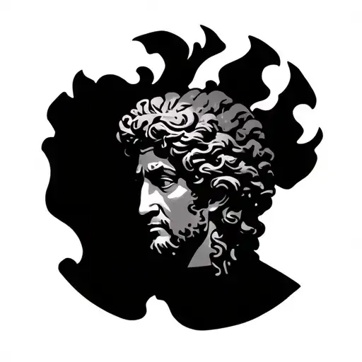 roman coin marcus aurelius tattoo design idea