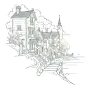 hometown tattoo design idea