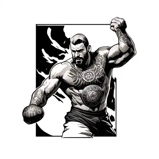 Man In The Arena tattoo design idea
