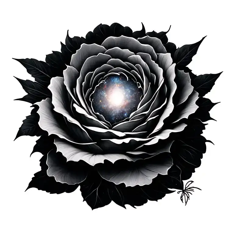 galaxy tattoo design idea