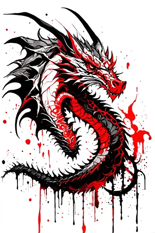 viking dragon tribal tattoo tattoo design idea