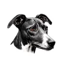 whippet tattoo design idea