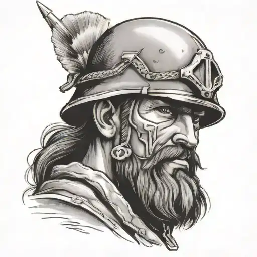 Soldier of God tattoo design idea