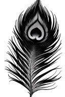 peacock feather tattoo design idea