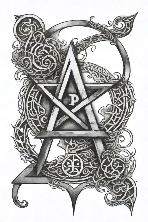 bind rune tattoo design idea