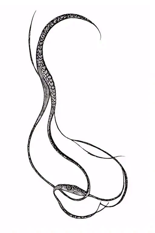 eel tattoo design idea