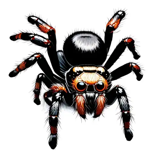 Jumping Spider tattoo design idea