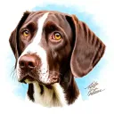 German Shorthaired Pointer dog tattoo design idea