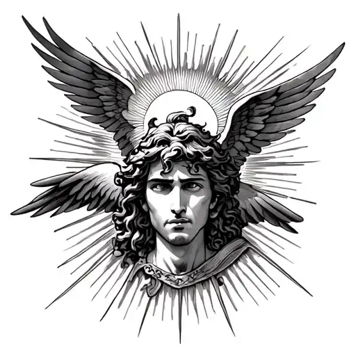 icarus falling from the sun in forearm  tattoo design idea