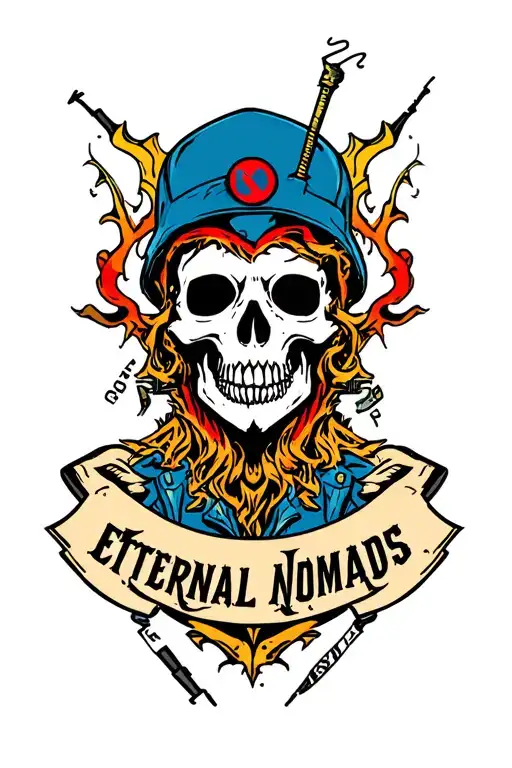 Eternal Nomads MC tattoo design idea