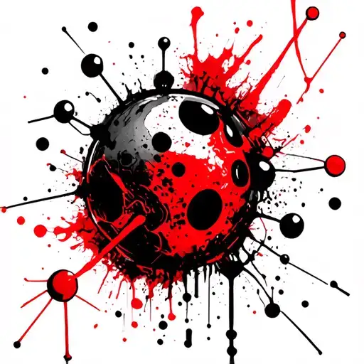 dmt molecule tattoo design idea