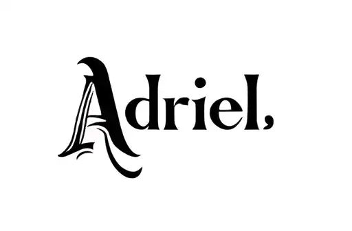 "Adriel" tattoo design idea