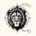 Personal tattoos for Nemtsev Alexei Olegchia Birthday August 21, 1992, Zodiac sign Leo tattoo design idea