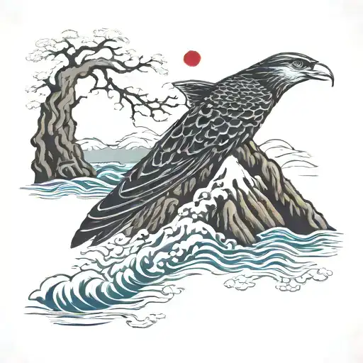Twin Peaks tattoo design idea