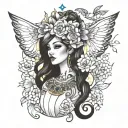 goddess Ar tattoo design idea