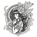 goddess Ar tattoo design idea