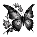 3d Butterfly tattoo design idea